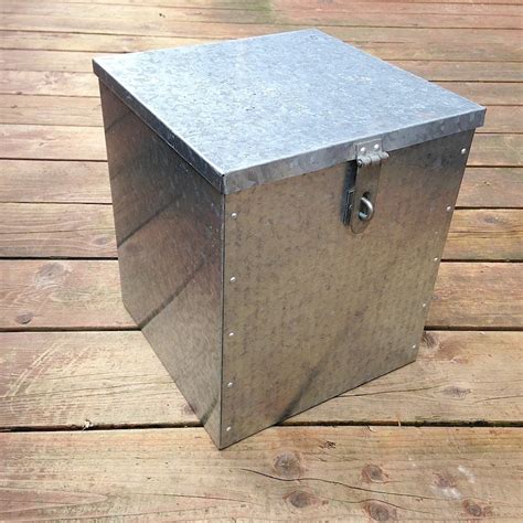 galvanized metal storage boxes